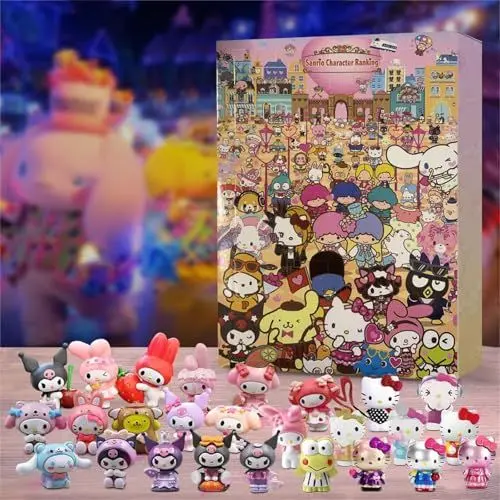 Produktbild: 𝒉𝑒𝑙𝑙𝑜 𝒌𝗂𝗍𝗍𝗒𝗌 Adventskalender 2024 3D Puppe Weihnachtskalender 2024 Weihnachts Adventskalender Kinder Spielzeug Adventskalender Mädchen Weihnachts Deko Spielzeug